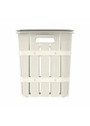 Cosmoplast Cedargrain Laundry Bin Off White 33L