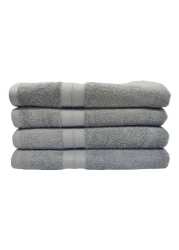 La Collection 550 GSM Cotton and Viscose Bath Sheet Pale Blue 100x150cm