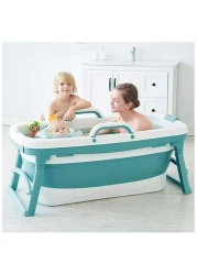 Baby &amp; Adult Folding Bathtub, Portable Air Swimming Pool, Health TPE Material Bath Tub for Kids &amp; Adults, Simple &amp; Compact Foldable Bathtub