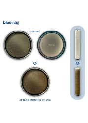 فلتر دش بلو الأيوني يلين الماء العسر، يزيل الشوائب تقنية KDF-55 الأمريكية وألياف الكربون للحصول على شعر ناعم وصحي وبشرة ناعمة