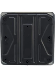 Taylor Analog Scales for Body Weight, Rotating Dial, 300 LB Capacity, Black Textured Mat with Durable Metal Platform, Easy to Clean, 10.0 x 10.0 Inches, White