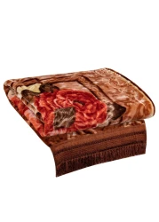 STARGOLD Korea Quality Luxury Blanket Set Of 4 Pieces King Size Double Ply Embossed Design Bedspread, Blanket, Pillow Cases SG-BLC640