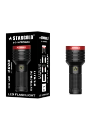 Rechargeable LED Flashlight 40W 20000mAh Lithium Battery Corrosion/Water/Shock Resistance