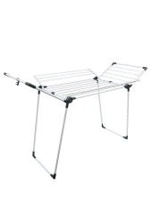 Winsor Cloth Drying Foldable Stand 21 Meters Strong and durable tubes with Rust Proof Powder Coating Clothes Dryer Drying Stand Laundry Heavy Duty Clothing Racks - WR80827 White