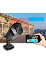 مجموعة كاملة من كاميرات توم فيجن ذات 8 قنوات ايه اتش دي 5 في 1 دي في ار 2.0 ميجابكسل/1080 بكسل ونظام تسجيل المراقبة 8 قنوات IP66 مقاوم للماء ونظام إنذار للرؤية الليلية