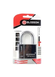 Blossom Disc Mechanism Padlock Silver 50mm