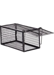 Rat Mouse Cage Trap Snap Trap- Set Cage Medium Size Black Color