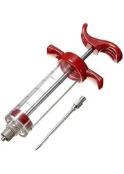 ABBASALI Stainless Steel Seasoning Injection Meat Injector Kit, Syringe Marinade