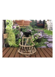 ماي تشويس فانوس من الراتان بمصباح إل إي دي 25 سم