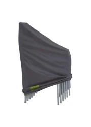 كوف أب غلاف كرسي قابل للتكديس 66 × 80 × 120 سم - رمادي