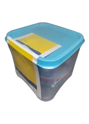 ماي تشويس فيجو طقم طاولة مع حاوية ازرق شفاف 24 قطعة