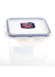 لوك أند لوك كلاسيك حافظة طعام مربعة - شفاف وأزرق 680 ملل