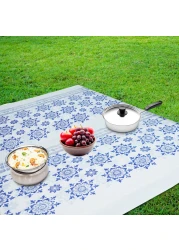 رول سفرة 10 كجم، رول سفرة جميل للاستخدام مرة واحدة - زهرة زرقاء