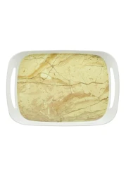 آر كاي صينية متوسطة - بيج ذهبية 14x9.6 بوصة