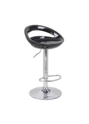 Jeffcoco Furniture PU Leather Adjustable High Bar Chair,Counter Guest Chair(Black 1 Pc)