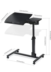 Laptop Table Small Folding Lap Desk Bed Tray Portable Foldable Table for Working Reading Studying