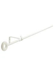 Curtain Rod Set White 140 Cm