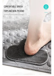 Anti-Slip Massage Bathroom Bath Tub Mats with Suction Cup and Drain Hole Quick Drying Shower Floor Mat (40&times;70CM)