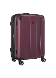 وينغر بروتاكتر حقيبة سفر ب4 عجلات وهيكل صلب باللون الأحمر بطول 67 سم