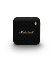 سماعة مارشال ويليين 2 المحمولة اللاسلكية المدمجة، 17 ساعة وقت تشغيل، بلوتوث 5.3، مقاومة للماء والغبار IP67، شحن USB-C، أسود/برونزي
