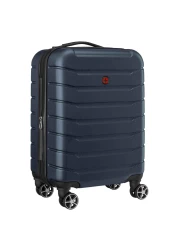 وينغر فايانا حقيبة السفر الصلبة ذات الأربع عجلات باللون الأزرق الداكن