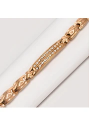 سوار مغناطيسي للنساء من AIWANTO | سوار أنيق من الستانلس ستيل لعلاج آلام المفاصل ونفق الرسغ