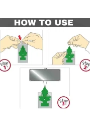 Little Trees Hanging Car Air Freshener Strawberry Red 6