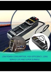 Radiotronics 200W Mini Car Vehicle Inverter DC 12V to AC 220V USB Output High-power Power Inverter Small Car Special Edition – Black