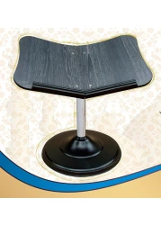 حامل مصحف معدني ارضي راس خشب اسود