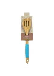 هوم برو ملعقة سلطة مشقوقة من الخيزران - متعدد الألوان