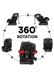 Teknum Evolve 360&deg; Car Seat 0 - 12yrs Black with Isofix