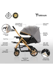 TEKNUM Reversible Trip2 Stroller - Grey