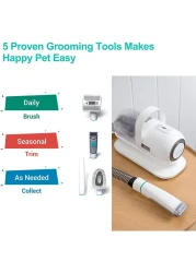 neabot Neakasa P1 Pro Pet Grooming Kit &amp; Vacuum Suction 99% Pet Hair,Professional Grooming Clippers 5 Proven Grooming Tools for Dogs Cats Other Animal