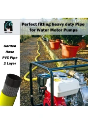 Hassan 1" (25mm) Garden Hose Pipe Heavy Duty for Gardening (5 Meter Length) - Weather Resistant, and Easy to Store Ideal for Garden Watering, Car Washing, and Irrigation