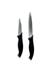 Be Trendy Kitchen Knife Set with Black Handle 2 PCS