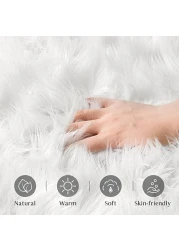 Super Soft Rabbit Fur Living Room Carpet Can Be Use As Area Rug Also With Anti Slip Bottom (Size 60&times;150CM)