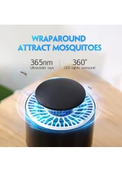 Generic-Household Mosquito Killer Lamp Inhalation Mosquito Trap Lamp Electric Insect Flies Zapper LED Trap Lamp Strong Suction Fan USB Powered
