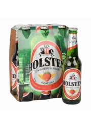 Holsten Strawberry Flavoured Non-Alcoholic Malt Beverage 330ml Pack of 6