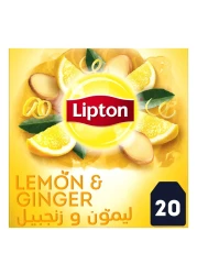 Lipton Herbal Infusion Lemon And Ginger 20 Tea Bags