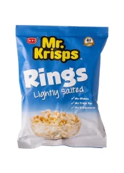 ان في اي ميستر كريسبس حلقات منتفخة مملحة قليلا، 15 غرام، حزمة من 25