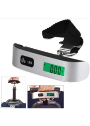 AL SAQER-Digital Hanging Luggage Scale Portable Handheld Baggage Scale for Travel Suitcase Scale for Traveling with LCD Display 50kg/110lb
