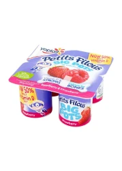 YOPLAIT PTIT FILOU RASP/STRW 100GX4