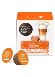 Nescafe Dolce Gusto Latte Macchiato Caramel Coffee, 16 Capsules
