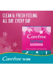 كير فري، فوط يومية، ملمس القطن، عطر منعش، عبوة 56 فوطة