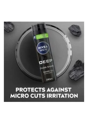 NIVEA MEN Deep Clean Shave Shaving Gel With Anti-Bacterial Black Carbon 200ml
