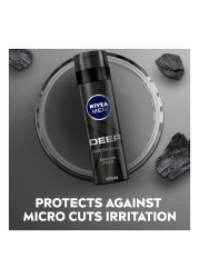 NIVEA MEN Deep Smooth Shave Shaving Foam With Anti-Bacterial Black Carbon 200ml