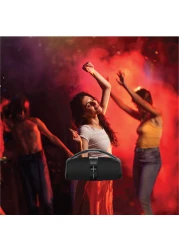 Green Lion Parma Pro Wireless Speaker, RGB Light, IPX6 Waterproof, 4000mAh Battery, 6-7 Hours Playtime, 10m Bluetooth Range, Type-C Charging, Digital Display - Gray
