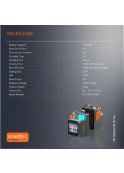 مكبر صوت وبايندر بورودو ساوندتك بوكت إليت، نطاق تردد 100Hz-20kHz، بطارية 1200mAh، قوة 5 وات، بلوتوث 5.4، شاشة تعمل باللمس 2.64"، شريحة Micro SD، صوت HiFi
