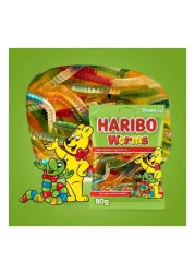 Haribo Worms Candy, 80g
