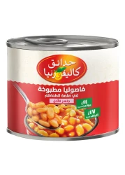 حدائق كاليفورنيا فاصوليا مطبوخة في صلصة الطماطم جاهزة للأكل 220 غرام